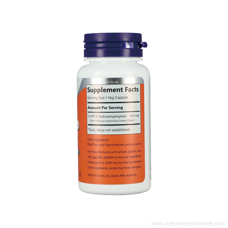 5-HTP 100 mg Boosts Calm Relaxed Mood Capsule
