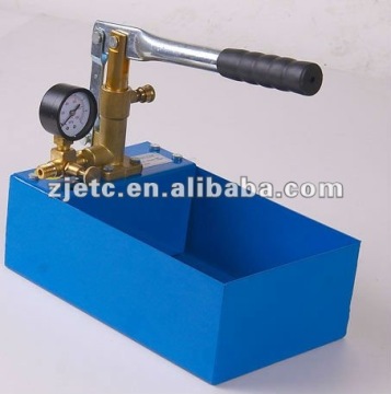 Short brass pump body hand test pump,steel tank