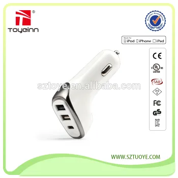 4.8A usb car charger for mobile phone usb type c adapter