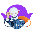 Máscara de cosplay de PVC de fada elfo chinês