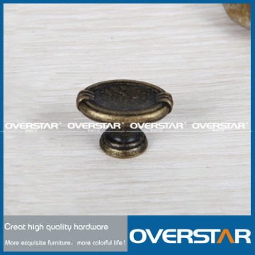 Antique Brass Zinc Alloy Bedroom Furniture Hardware Drawer Knob