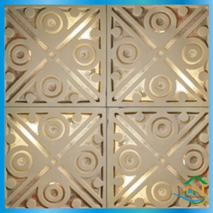 Cast stone royal wall decoration