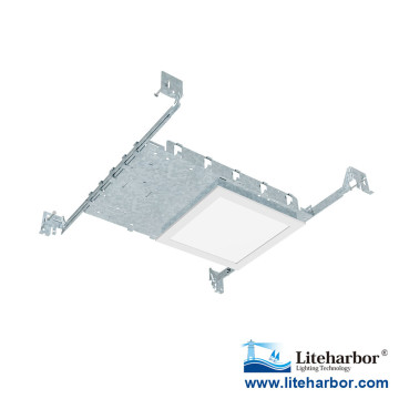 6" New Construction 12W Square Recessed Panel Light LED