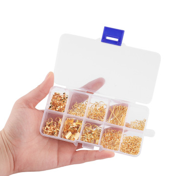 Kit di strumenti di scoperte in lega: forniture per la produzione di gioielli tra cui fermagli e ganci per orecchini