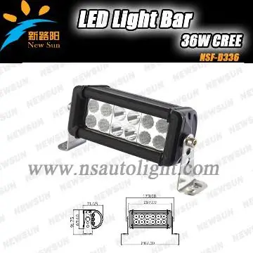 Off Road ATV 36w LED Light Bar ATV 4x4 Jeep Polaris Offroad Tractor