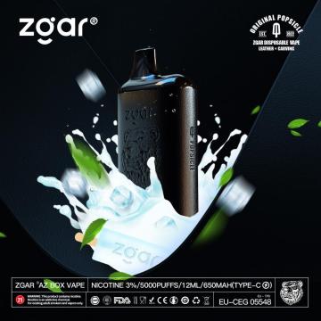 Cigarro eletrônico descartável da caixa mágica ZGAR