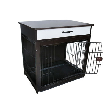 Mofesipi Dog Crate - Ξύλινα έπιπλα κατοικίδιων ζώων με ανθεκτικό στο μάσημα και δίσκο συρτάρι