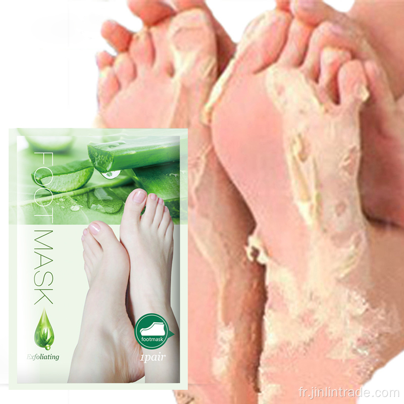 Masque des pieds de rajeunissement de la peau hydratante