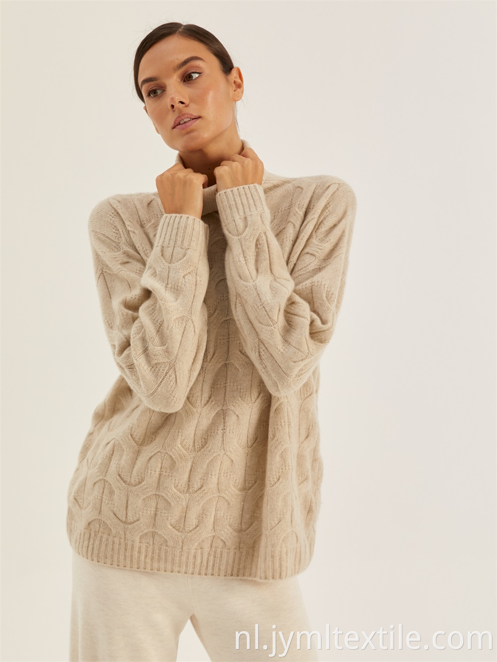 Breathable Long V-Neck Knitted Dress