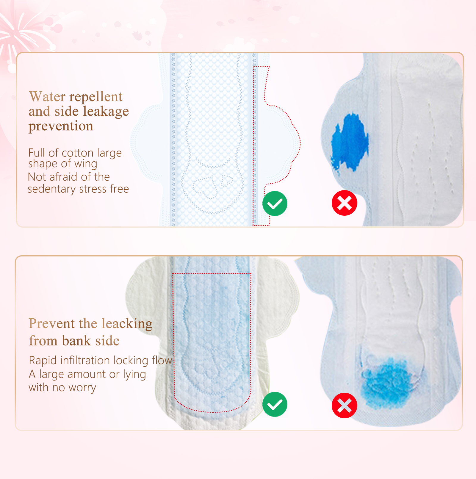 cotton pads period