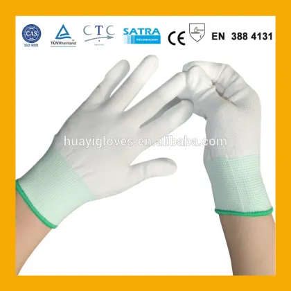 PU Top Coated Gloves/PU Finger Tip Fit Glove/PU Finger Tip Dipped Glove/PU Top Dipped Gloves/PU Top Fit Gloves