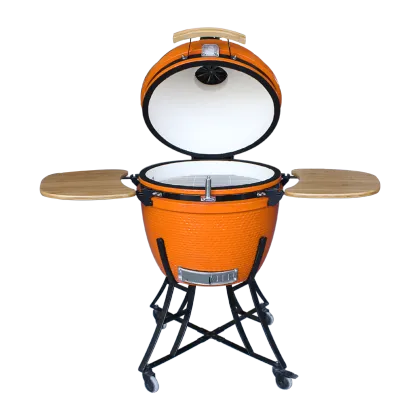 Ceramic Outdoor BBQ Grill: Auplex XL 24 Inch Kamado Joe Style Charcoal Grill