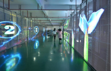 Easy installation hot sale transparent led wall