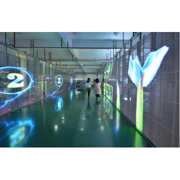 Easy installation hot sale transparent led wall