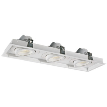 LEDER เทคโนโลยีการออกแบบสี่เหลี่ยม 30W*3 LED Downlight