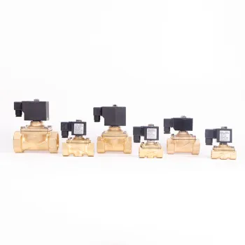 Brass Electric Solenoid Valve 1/2 Inch, 220V for Air, Water, Gas, Fuel & Oil with Normal Cooling