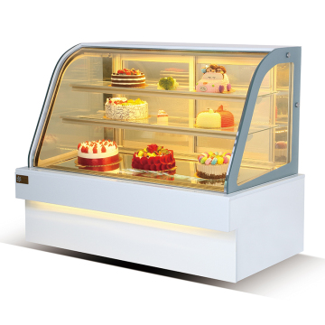 Large Capacity Anti-Fog Glass Cake Display Case for Supermarkets