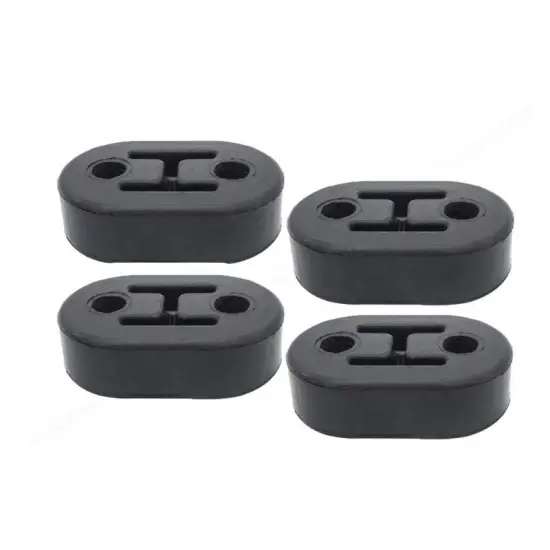 4 Pcs Car Muffler Tail Automobiles Accessories 4 Holes Rubber Mount Universal Bracket Insulator Exhaust Pipe Hanger