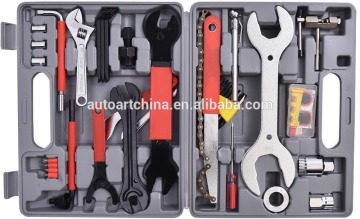Hot sale metal Bicycle Tool Repair Kit 44 PC Multi Function Bike Home Mechanic Set Box Cycling
