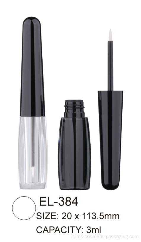 Contenitore per eyeliner in plastica vuoto