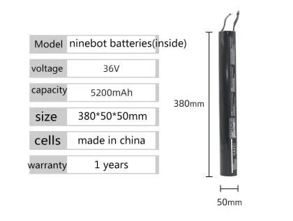 Internal Replacement Battery for Xiaomi Ninebot 36V 5200mAh Battery Pack for ES1, ES2, ES3, ES4, E22, E25 Scooters