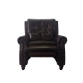 Chaise de canapé inclinable simple en cuir d'air