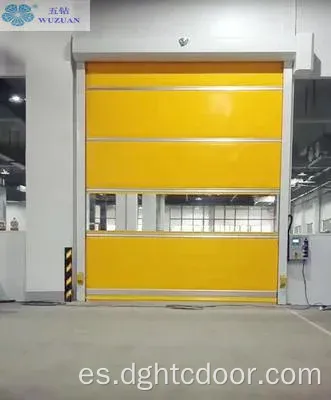 Puerta de obturador de rodillo de acción rápida automática de PVC