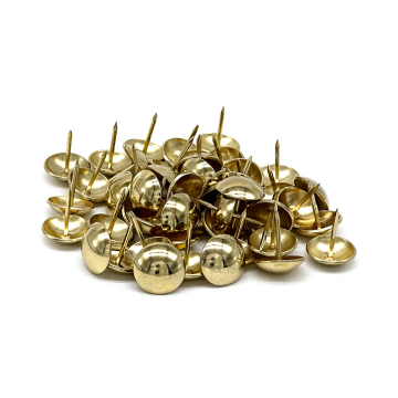 Copper Iron Nails for Furniture: Pinlong Metal Round Smooth Head Nails for Sofa and Bed Accessories
