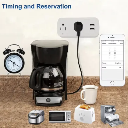 Trending 2024 New arrivals: Power Socket Track Smart Adapter Tuya Alexa UK Smart Socket Outlet Electrical Smart Socket