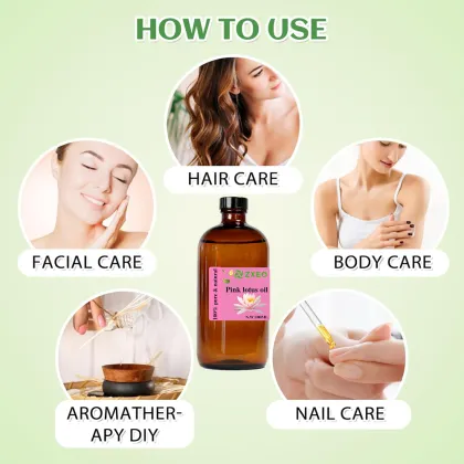 Natural Organic Pink Lotus Oil Therapeutic Grade Pink Lotus Flower Essential Oil