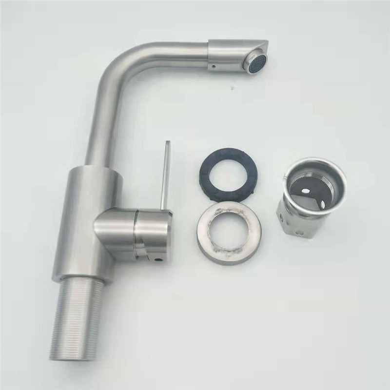 인기있는 뜨거운 desgin ss 304 황동 스테인레스 스틸 360도 세척 믹서 수도꼭지 탭