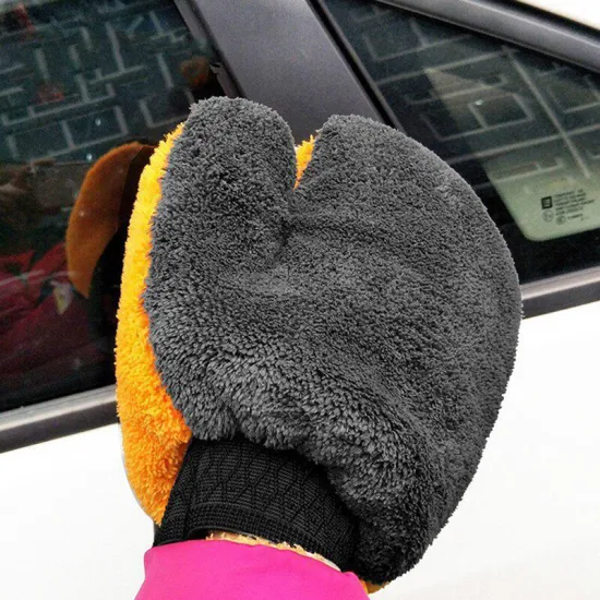 Car Washing Gloves Cleaning Mitt Wash Glove Maintenance Soft Coral Fleece Car Washing Brush Cloth For Motorcycle Auto Home