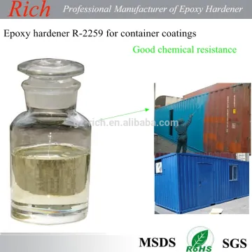 Good chemical resistance epoxy hardener R-2259 with light color
