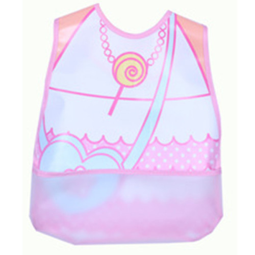 Wholesale cartoon children's apron PEVA fed clothing