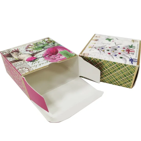 Recyclable Strong soft folding card Packaging Gift Box