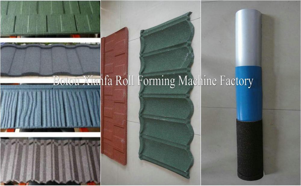 Colourful Stone Chip Coated Roof Tile Equipment