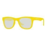 Customizable Pretty Yellow Color Abs Frame 3d Kids / Children Anaglyphglasses For 3d Home Theater