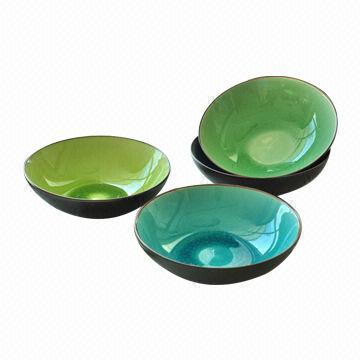 Double-color Ceramic Salad Bowl in Various Colors