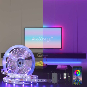 RGB 5050 Smart LED LED Light - Synchronizacja muzyki i kolorowe podświetlenie Bluetooth