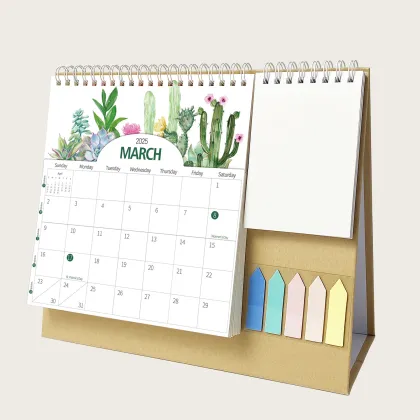 2025 Multi-Function Pocket Desk Calendar Planner