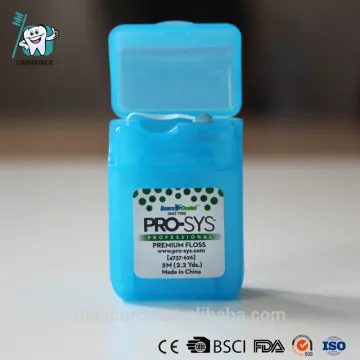 Portable personalized dental floss mint waxed