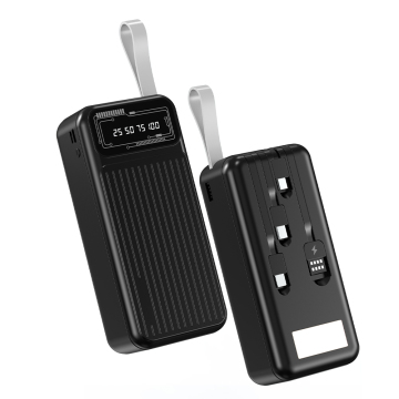 Top-Selling 20,000mAh High-Capacity Portable Power Bank with 4-in-1 Cables, Outdoor Emergency Power Bank & Camping Light