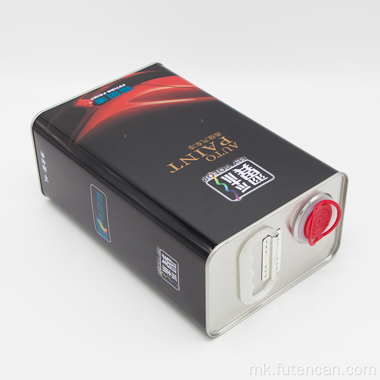 Квадратна лименка за празна калај за моторно масло