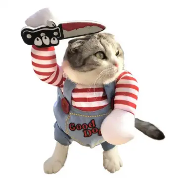 Funny cat plush pet clothes Cat standing clothes