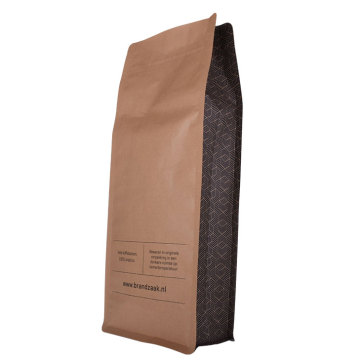 sacs d&#39;emballage de café à fond plat refermables