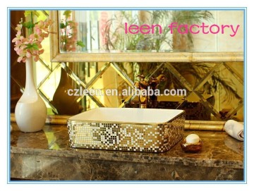 Royal Court wash basin bathroom gold ceramic wash basin