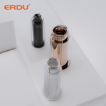 Erdu 2w Mini Spotlight ad incasso - Rondella a parete a LED in bianco/nero per hotel
