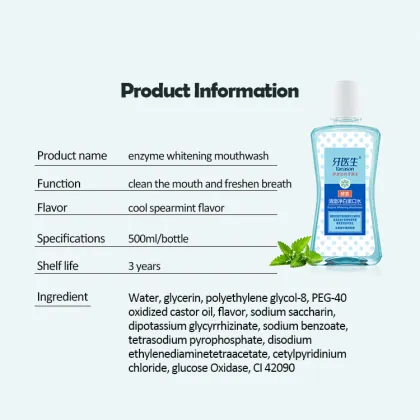 Enzyme Whitening Mouthwash For Dental