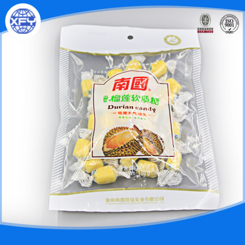 Laminated plastic bag for packaging food