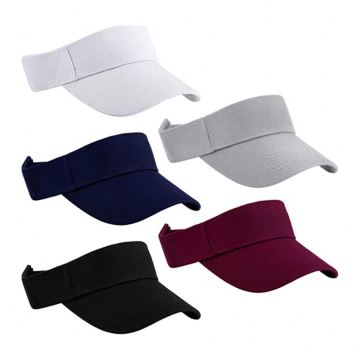 Wholesale 100% Cotton Adjustable Sports Sun Visor Caps for Men and Women